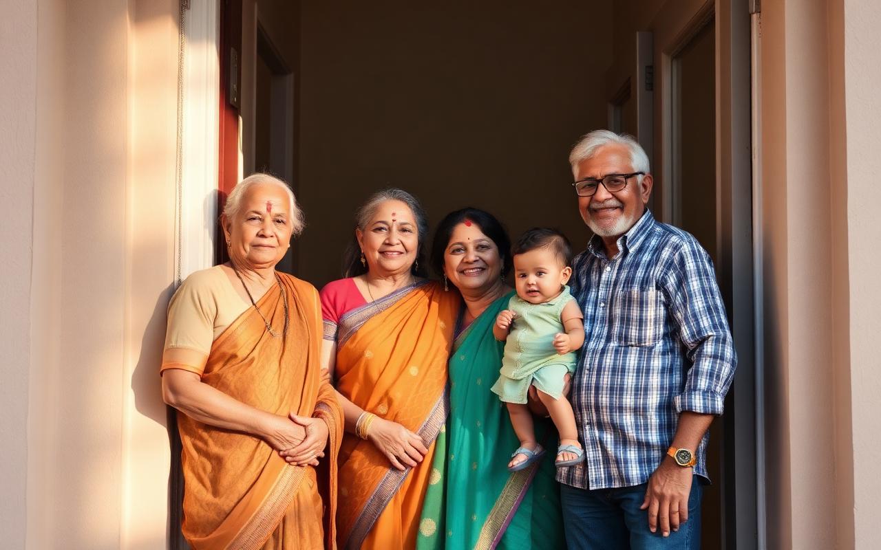 A Bedekar owner family at their home